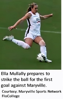 Ella Mullally begins the scoring vs. Maryville, 2026